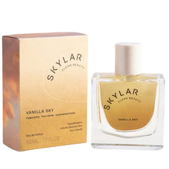 Skylar Vanilla Sky bottle front highlights premium fragrance design for daily use