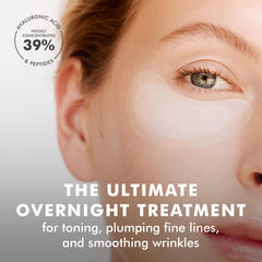 skyn ICELAND under-eye patches with 39% HA and peptides for firmer-looking skin.