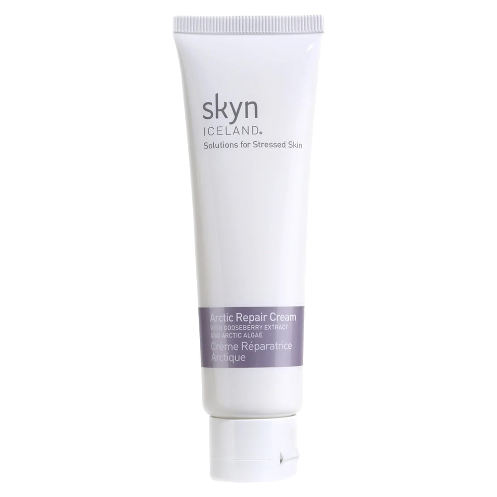 Skyn ICELAND Arctic RePair cream jar close-up showing rich moisture for dry skin