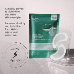 skyn ICELAND no-slip overnight eye mask keeps patches in place.