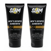 Slam Lotion GentleMan sunscreen bottle for daily protection and scent