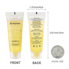SLequipo hotel shampoo packaging ready for easy refills in rooms.