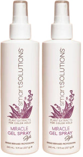SMART SOLUTIONS Miracle Gel Spray bottle in 8 oz packaging delivering long-lasting hold.
