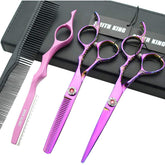 Smithking professional hair-cutting-scissors with rose-handle deliver precise cuts and comfortable grip.