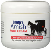 Smith's Amish Foot Cream jar close-up showing rich texture for soothing feet