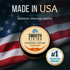 Smooth Viking Forming Cream application for quick styling