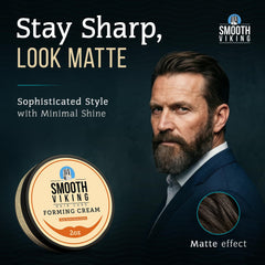 Smooth Viking Forming Cream texture demo with matte finish