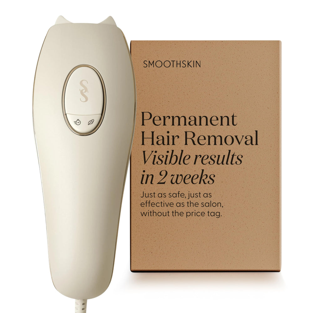 SmootSkin Pure Adapt face close-up for at-home hair reduction