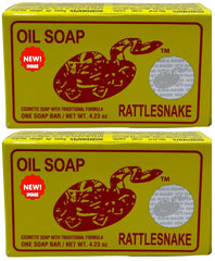 Snake Oil Soap rattlesnake bar close-up for natural daily cleansing