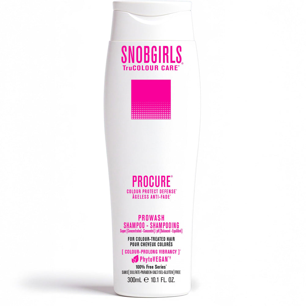 SNOB GIRLS TruColour Care shampoo bottle front promoting color protection.