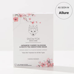 Snow Fox sheet mask drenched in serum for deep hydration