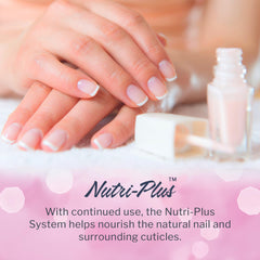 SNS Dip Base Coat enhances adhesion for a strong, fade-resistant finish.