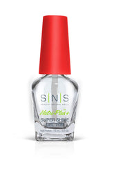 SNS Gel Top Coat delivers deep shine for long-lasting color on nails.