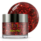 SNS Healthy Natural Nails Be My Valentine dip powder jar with red glitter finish for long-lasting color.