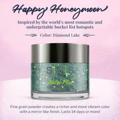 SNS Diamond Lake swatches reveal rich color and long-lasting glittery finish