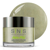 SNS Nail Dip Powder Glistening Waters jar with long-lasting green pastel color