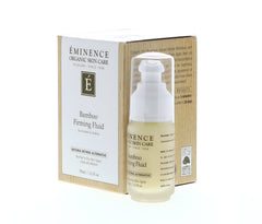 SoSickWithIt Eminence Bamboo Firming Fluid label highlighting bamboo and organic botanicals.