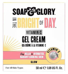 Soap & Glory Bright Day Gel Cream swirl shows light gel texture for fast absorption
