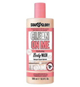 Soap & Glory Clean On Me 500 ml bottle front, ideal for a refreshing morning cleanse.