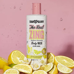 Soap & Glory Real Zing citrus scent highlights neroli and lemon-lime.