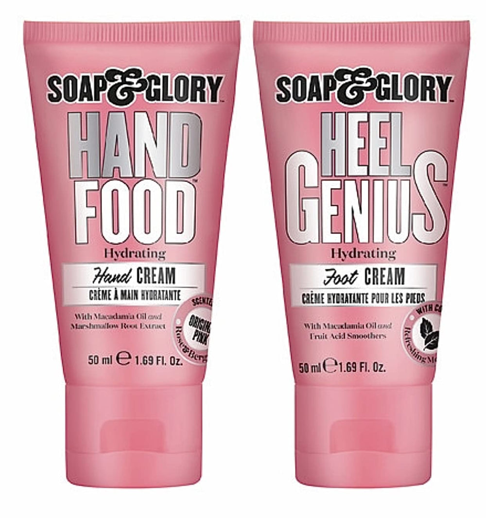 Soap & Glory Wait on Hand and Foot Gift Set hand cream jar highlighting deep hydration