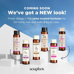 Soapbox Scalp Soother packaging display invites easy daily use.