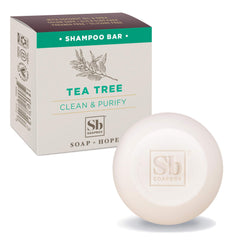 Soapbox Tea Tree Shampoo Bar for dry scalp delivering a fresh cleanse