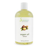 Soapeauty Argan Oil bottle pour demonstrates easy application and hydration.