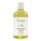 Soapeauty Meadowfoam Seed Oil bottle highlighting pure, antioxidant-rich skin hydrator.