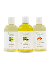 Soapeauty Sweet Almond Oil bottle close-up for skin and hair care.