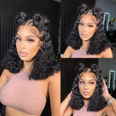 SODLIS short bob wig 13x4 deep curly lace front for comfortable daily wear.