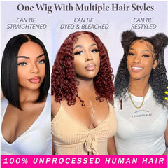 SODLIS virgin human hair wig offers versatile styling options.