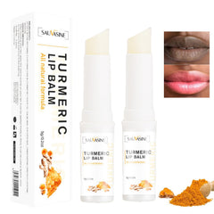 Soelegant turmeric lip scrub tube for smooth, hydrated lips.