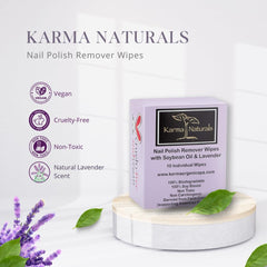 Karma Organic wipes, soft and absorbent for hands and feet.