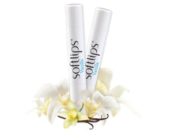SoftLips Vanilla Lip Protectant SPF 20 shows smooth glide-on application.