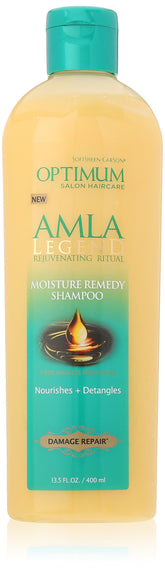 SoftSheen-Carson Amla Legend Moisture Remedy Shampoo bottle front nourishes and detangles.