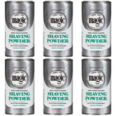 SoftSheen Magic Razorless Shaving Powder pack front showing six-pack conditioning