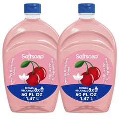 Softsoap Meyer Lemon refill bottles showing 100 oz total capacity