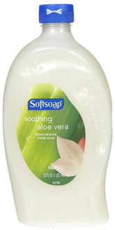 Softsoap Moisturizing Hand Soap Refill Aloe Vera bottle with easy-pour cap for mess-free refills.