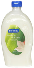 Softsoap Moisturizing Hand Soap Refill Aloe Vera bottle with easy-pour cap for mess-free refills.