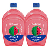 Softsoap Watermelon Limited Edition refill bottles provide a refreshing hand wash experience.