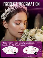 Sokfone gold-silver glitter face tattoos for dazzling event-ready looks
