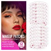 Sokfone Valentines eye speckles heart patches for subtle, playful skin decoration