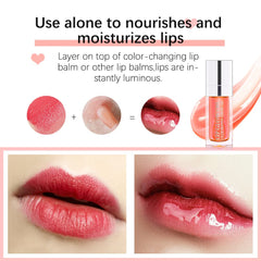Sokgo Hydrating Lip Glow Oil wand application demonstrates quick one swipe color and subtle plump