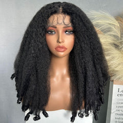 SOKU Afro Curly Lace Front Wig 20in with voluminous curls for a natural look.