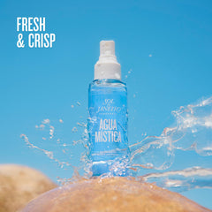 Sol de Janeiro Agua Mistica spray bottle demonstrates travel-friendly size for on-the-go fragrance