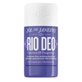 Sol de Janeiro Rio Cheirosa 59 deodorant bottle front highlighting aluminum-free formulation for smooth daily use.