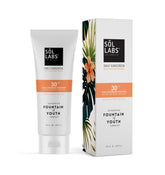 SOL LABS Mineral Sunscreen SPF 30 on the face shows no white cast and seamless blending
