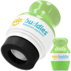Solar Buddies sunscreen applicator green roller for mess-free family sunscreen