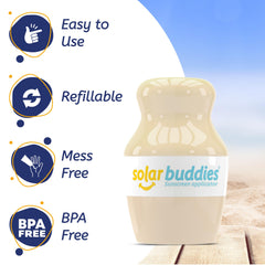 Solar Buddies sunscreen applicator sponge-head replacement demonstrates long-lasting, eco-friendly usage